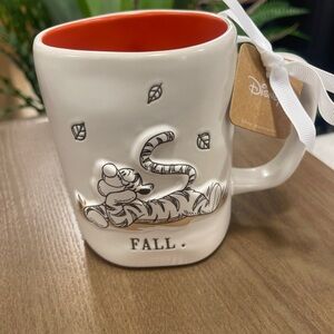 Disney Rae Dunn Winnie the Pooh Tigger Fall Orange Ceramic Coffee Mug NWT